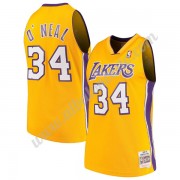 Camisetas Baloncesto NBA Los Angeles Lakers 1999-00 Shaquille O'Neal 34# Oro Hardwood Classics Swing..
